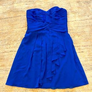 David’s bridal Royal blue holiday Party wedding dress size 12